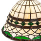 Meyda Lighting Tiffany Roman 12" Textured Black Wall Sconce With Multi-Colored Stained Shade Glass