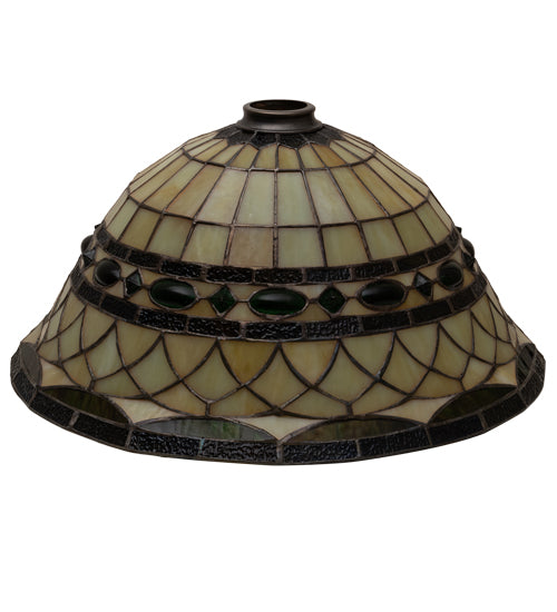 Meyda Lighting Tiffany Roman 16" Green & Beige Shade
