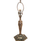 Meyda Lighting Tiffany Roman 23" Antique Brass Table Lamp With Multi-Colored Shade Glass