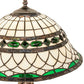 Meyda Lighting Tiffany Roman 23" Antique Brass Table Lamp With Multi-Colored Shade Glass