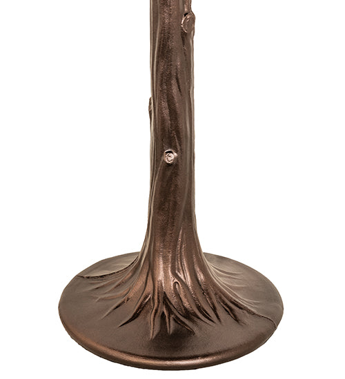 Meyda Lighting Tiffany Roman 23" Mahogany Bronze Table Lamp With Multi-Colored Shade Glass