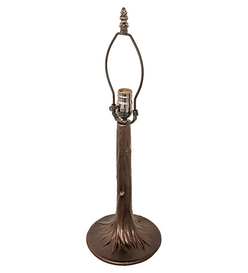 Meyda Lighting Tiffany Roman 23" Mahogany Bronze Table Lamp With Multi-Colored Shade Glass