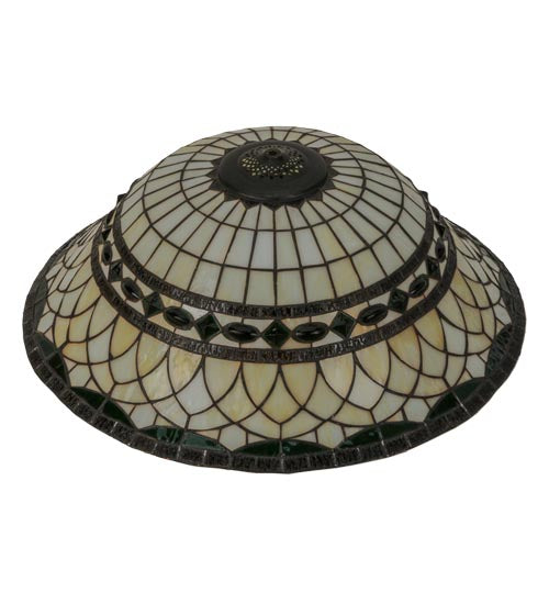 Meyda Lighting Tiffany Roman 24" Multi-Colored Stained Shade Glass