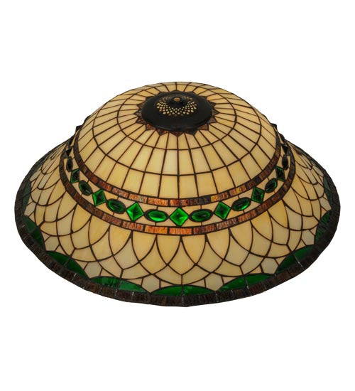 Meyda Lighting Tiffany Roman 24" Multi-Colored Stained Shade Glass