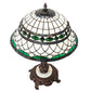 Meyda Lighting Tiffany Roman 253640 23" Mahogany Bronze Table Lamp With Multi-Colored Shade Glass