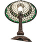 Meyda Lighting Tiffany Roman 253640 23" Mahogany Bronze Table Lamp With Multi-Colored Shade Glass
