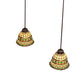 Meyda Lighting Tiffany Roman 37" 2-Light Mahogany Bronze Island Pendant Light With Multi-Colored Shade Glass