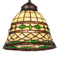 Meyda Lighting Tiffany Roman 37" 2-Light Mahogany Bronze Island Pendant Light With Multi-Colored Shade Glass