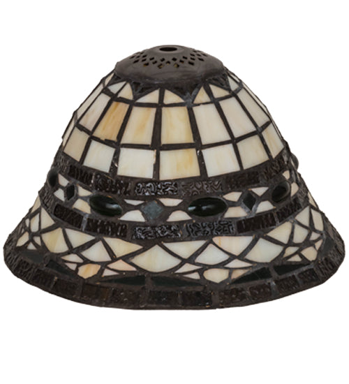 Meyda Lighting Tiffany Roman 8" Multi-Colored Shade Glass