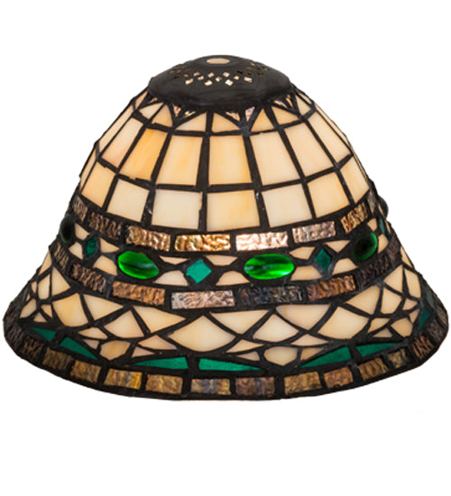 Meyda Lighting Tiffany Roman 8" Multi-Colored Shade Glass