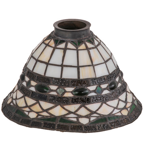 Meyda Lighting Tiffany Roman 8" Multi-Colored Stained Shade Glass