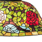Meyda Lighting Tiffany Rosebush 36446 20" 3-Light Mahogany Bronze Pendant Light With Multi-Colored Shade Glass