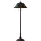 Meyda Lighting Tiffany Rosebush 62" 3-Light Mahogany Bronze Floor Lamp With Multi-Colored Shade Glass