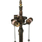 Meyda Lighting Tiffany Tree 23" 3-Light Mahogany Bronze Table Lamp Base
