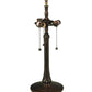 Meyda Lighting Tiffany Tree 23" 3-Light Mahogany Bronze Table Lamp Base