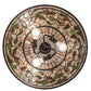 Meyda Lighting Tiffany Turning Leaf 20" 3-Light Mahogany Bronze Pendant Light With Green & Beige Stained Shade Glass
