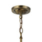 Meyda Lighting Tiffany Turning Leaf 20" Mahogany Bronze Pendant Light With Multi-Colored Stained Shade Glass