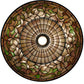 Meyda Lighting Tiffany Turning Leaf 20" Oil Rubbed Bronze Pendant Light With Multi-Colored Shade Glass