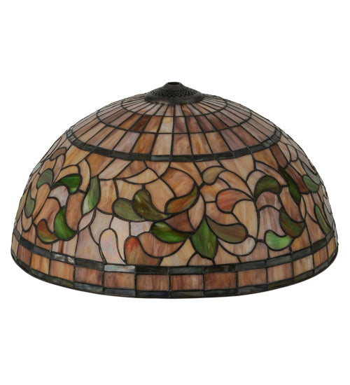 Meyda Lighting Tiffany Turning Leaf 20" Stained Shade Glass
