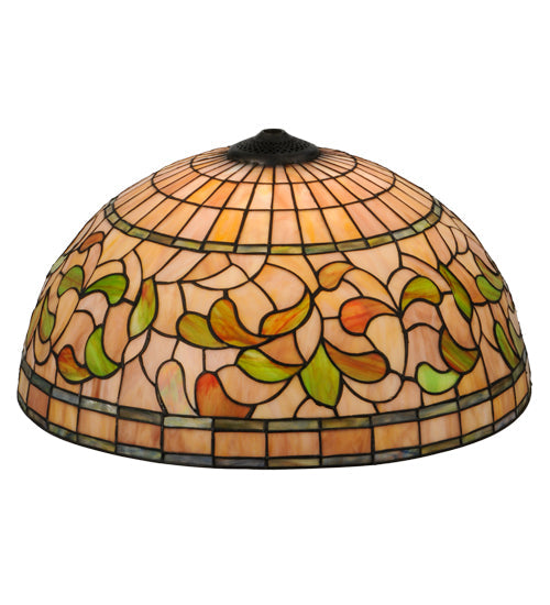 Meyda Lighting Tiffany Turning Leaf 20" Stained Shade Glass