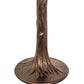 Meyda Lighting Tiffany Turning Leaf 253821 23" Mahogany Bronze Table Lamp With Multi-Colored Shade Glass