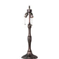 Meyda Lighting Tiffany Turning Leaf 26" 3-Light Mahogany Bronze Table Lamp With Multi-Colored Shade Glass