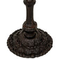 Meyda Lighting Tiffany Turning Leaf 60" 3-Light Mahogany Bronze Floor Lamp With Multi-Colored Shade Glass
