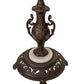 Meyda Lighting Tiffany Turning Leaf 71" Mahogany Bronze Floor Lamp With Multi-Colored Shade Glass