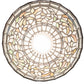 Meyda Lighting Tiffany Turning Leaf 8" Mahogany Bronze Mini Pendant Light With Multi-Colored Stained Shade Glass