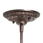 Meyda Lighting Tiffany Turning Leaf 8" Mahogany Bronze Mini Pendant Light With Stained Shade Glass