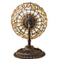 Meyda Lighting Tiffany Turning Leaf 8" Mahogany Bronze Wall Sconce With Multi-Colored Stained Shade Glass