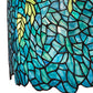 Meyda Lighting Tiffany Wisteria 18" Blue & Teal Shade Glass