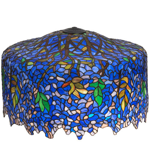 Meyda Lighting Tiffany Wisteria 30" Multi-Colored Shade Glass