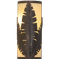 Meyda Lighting Tiki 5" 2-Light Gilded Tobacco Wall Sconce With Beige Botticino Idalight Shade Glass