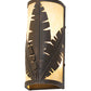 Meyda Lighting Tiki 5" 2-Light Gilded Tobacco Wall Sconce With Beige Botticino Idalight Shade Glass
