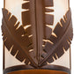 Meyda Lighting Tiki 8" 2-Light Vintage Copper Wall Sconce With Beige Botticino Idalight Shade Glass