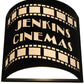 Meyda Lighting Tinseltown 10" 2-Light Textured Black Filmstrip Wall Sconce With Arctic Idalight Shade