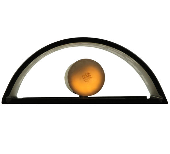 Meyda Lighting Tinseltown 10" 2-Light Textured Black Filmstrip Wall Sconce With Arctic Idalight Shade