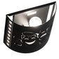 Meyda Lighting Tinseltown 10" 2-Light Textured Black Wall Sconce With Arctic Idalight Shade