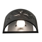 Meyda Lighting Tinseltown 10" 2-Light Textured Black Wall Sconce With Arctic Idalight Shade