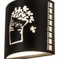 Meyda Lighting Tinseltown 23166 10" 2-Light Textured Black Filmstrip Popcorn Wall Sconce With Arctic Idalight Shade