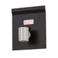 Meyda Lighting Tinseltown 23166 10" 2-Light Textured Black Filmstrip Popcorn Wall Sconce With Arctic Idalight Shade
