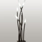 Meyda Lighting Titicaca 42" 6-Light Oil Rubbed Bronze Table Lamp With Contrail Mist Idalight Shade
