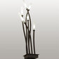 Meyda Lighting Titicaca 42" 6-Light Oil Rubbed Bronze Table Lamp With Contrail Mist Idalight Shade