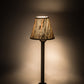 Meyda Lighting Tobago 17" Oil Rubbed Bronze Bar Top Lamp With Beige Natural Grass Cloth Shade