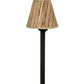 Meyda Lighting Tobago 17" Oil Rubbed Bronze Bar Top Lamp With Beige Natural Grass Cloth Shade