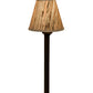 Meyda Lighting Tobago 17" Oil Rubbed Bronze Bar Top Lamp With Beige Natural Grass Cloth Shade