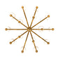 Meyda Lighting Toby 52" 15-Light Matte Gold Over Chrome Chandelier With Cream Textrene Shade