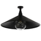 Meyda Lighting Toledo 39" Industrial Black Pendant Light With Clear Shade Glass