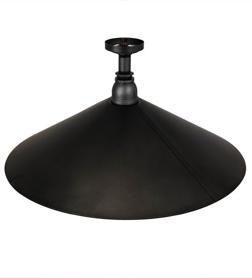 Meyda Lighting Toledo 39" Industrial Black Pendant Light With Clear Shade Glass